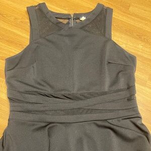 White House Black Market Black Peplum top - going out